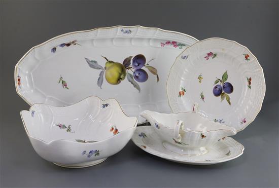 An extensive Meissen dinner service, late 19th/early 20th century,